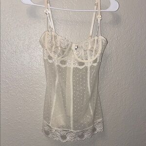 Rampage Ivory Lace Lingerie Camisole NWOT